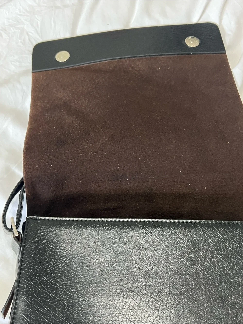 Vintage Giorgio Armani leather messenger bag